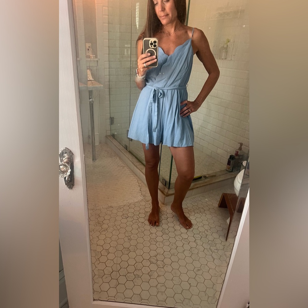 Francesca's Collections Light Blue Top